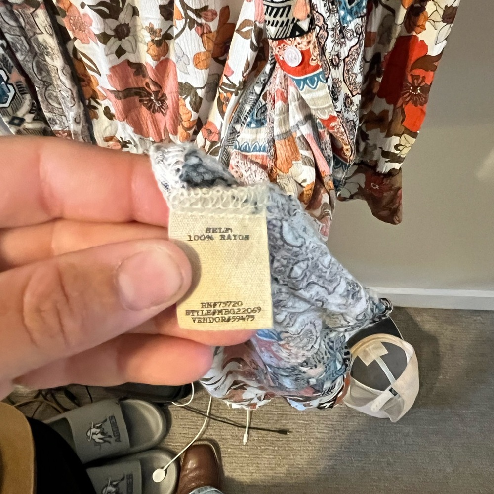 Gimmicks By Bke - Patchwork Rayon Duster - image 3